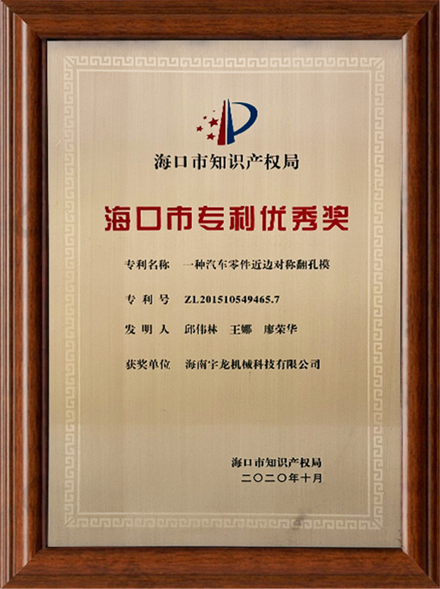海口市專利優(yōu)秀獎(jiǎng)